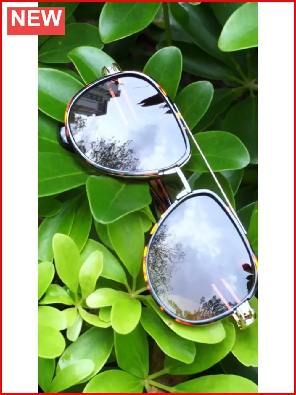 Oversized Aviator Sunglasses Metal Vintage Gradient Shades UV400